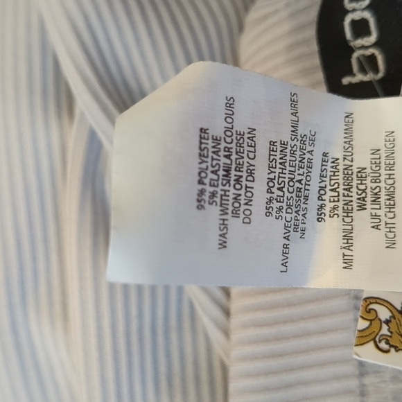 Boohoo Tie Waist Ribbed Jersey Lounge Leggings in Ice Purple Gray size 4 - Picture 6 of 7